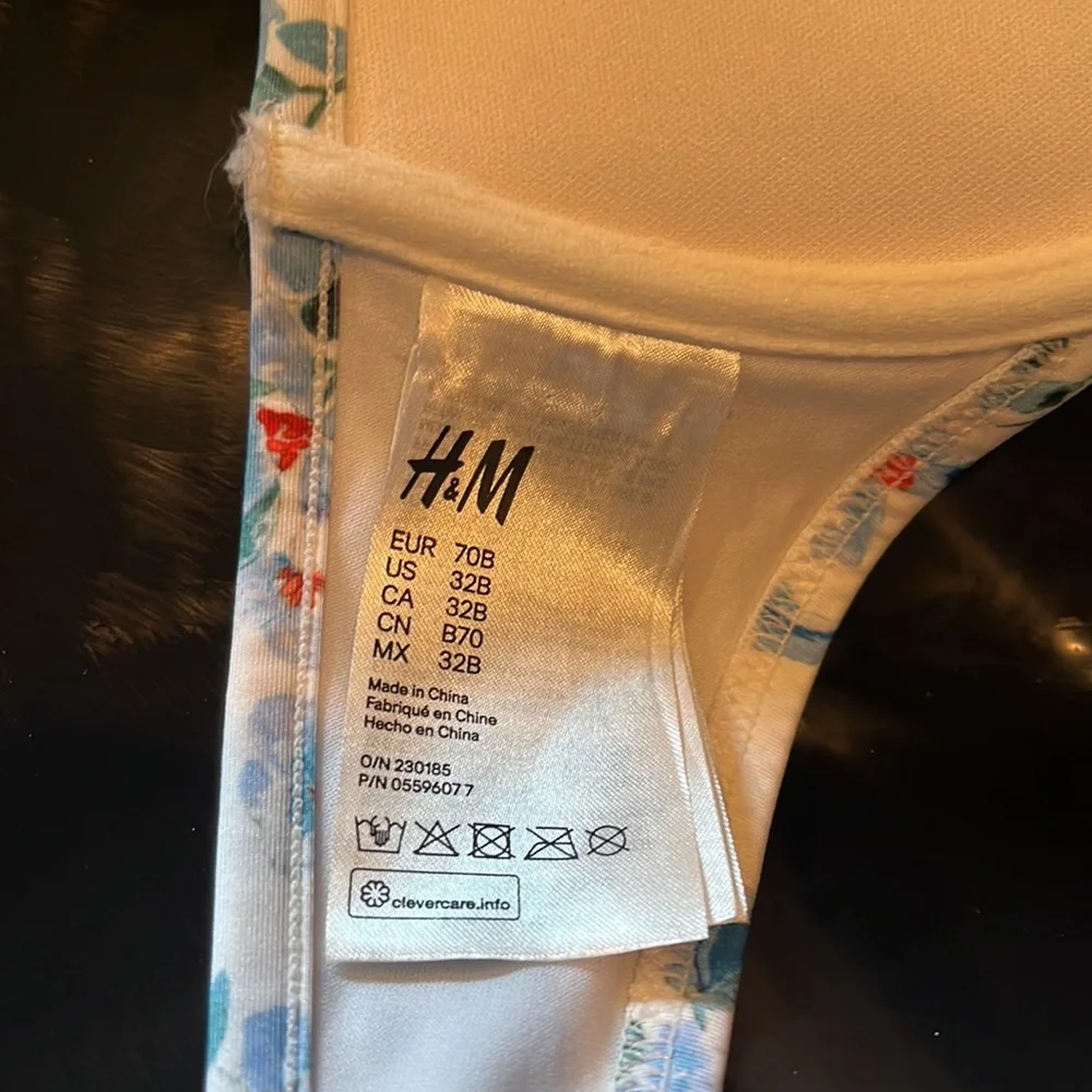 Floral Ruffle Push Up Bikini Top - Picture 6 of 6